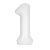 Large Number 1 White